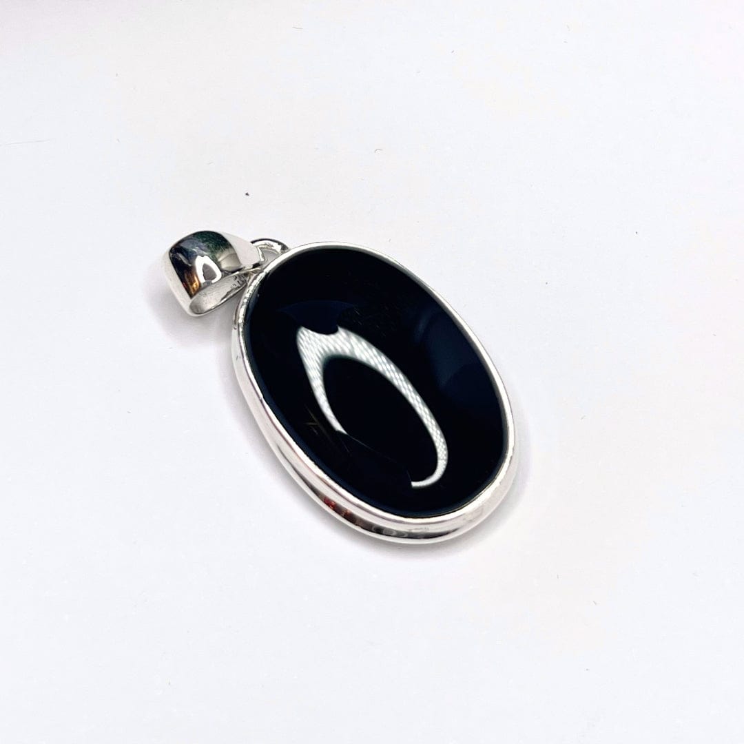 Pendentif Argent Onyx #17