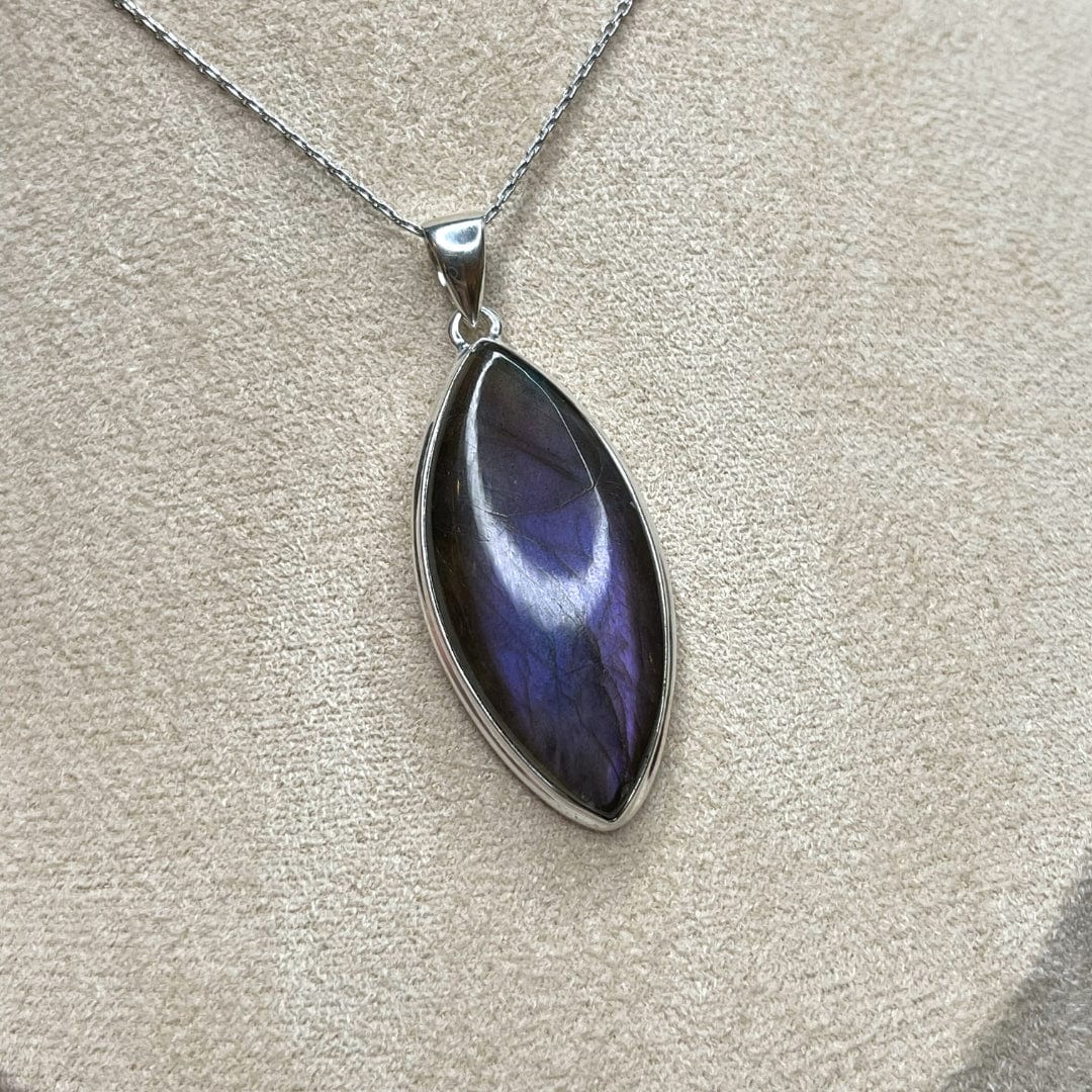 Pendentif Labradorite Purple Fire #27