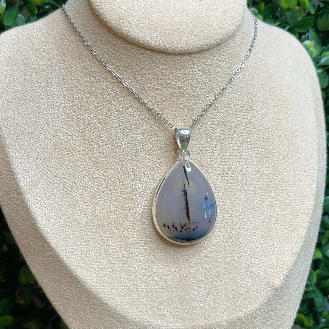 Pendentif Argent Agate Montana #2