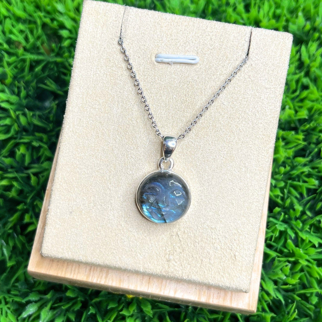 Pendentif Labradorite Visage #1