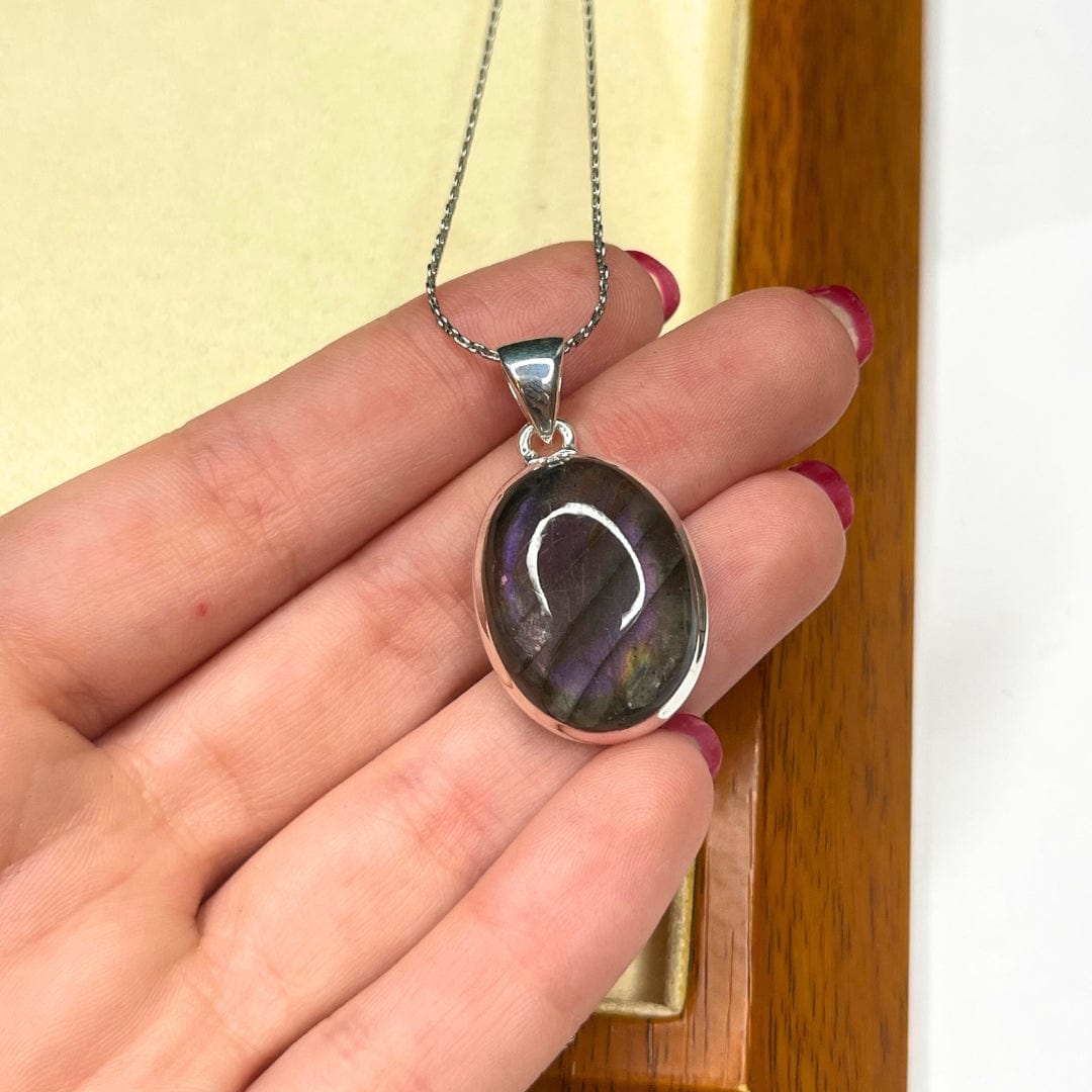 Pendentif Labradorite Purple Fire #19