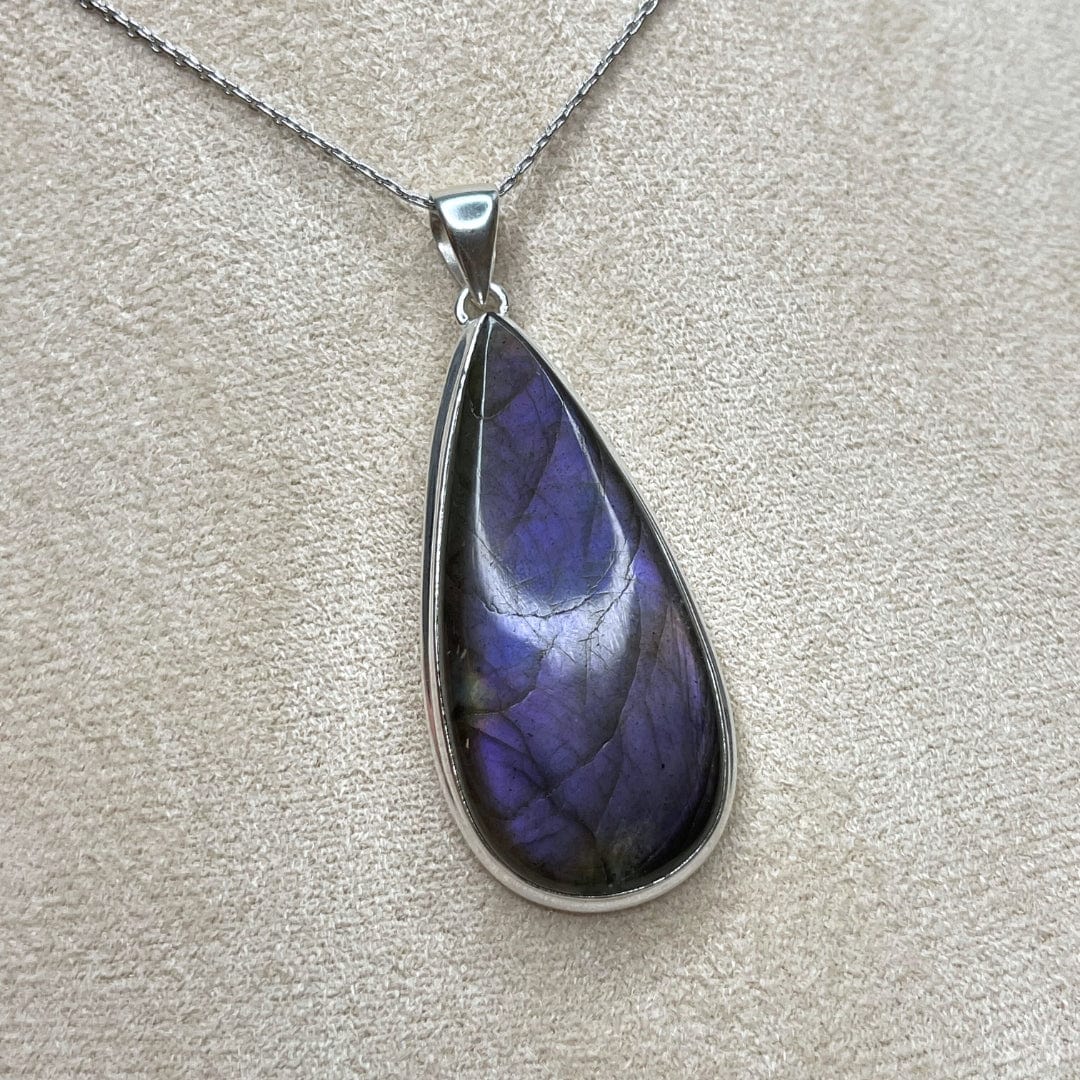 Pendentif Labradorite Purple Fire #25