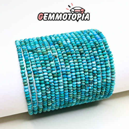 Bracelet Facettée Turquoise Hubei