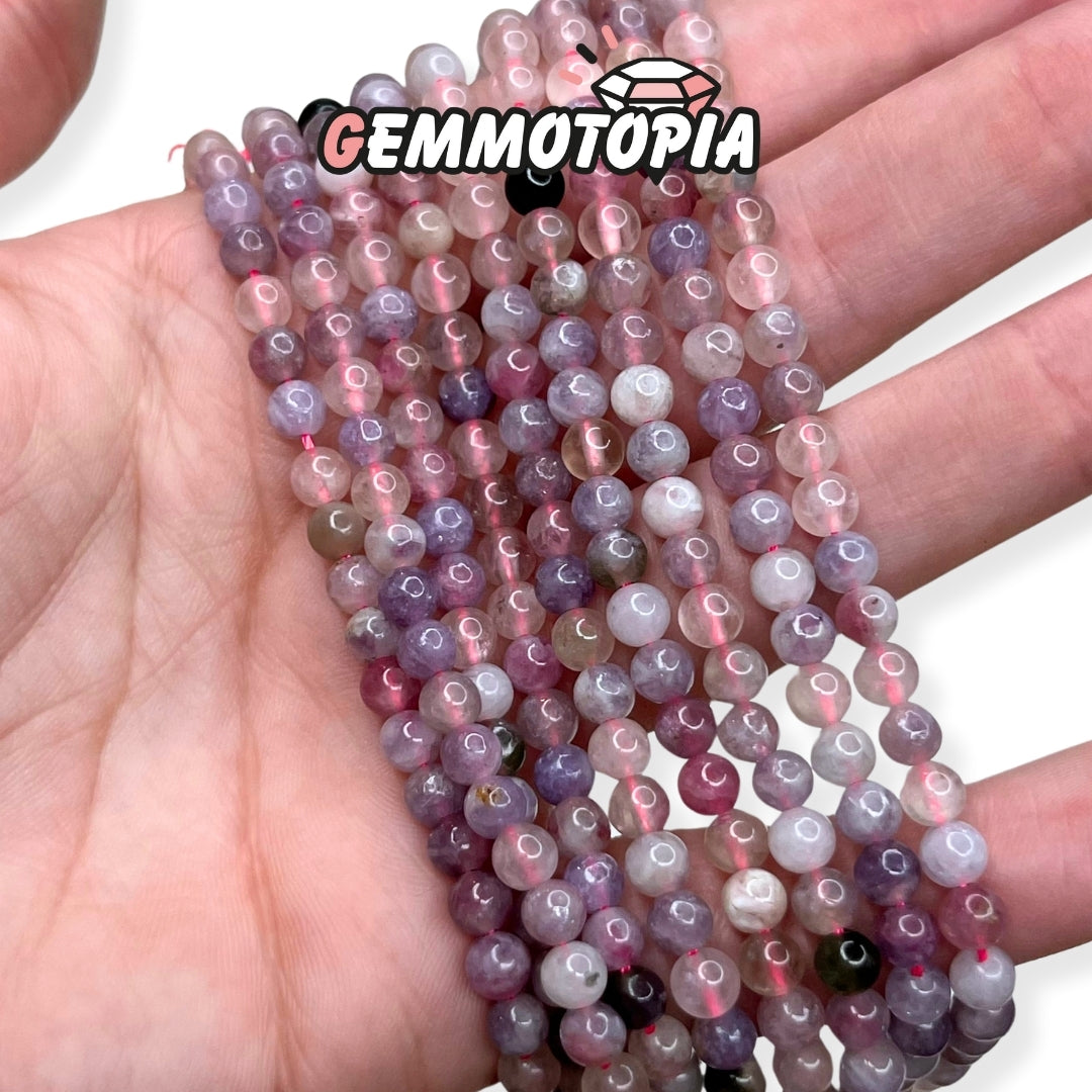 Perle Tourmaline Violette 4 MM