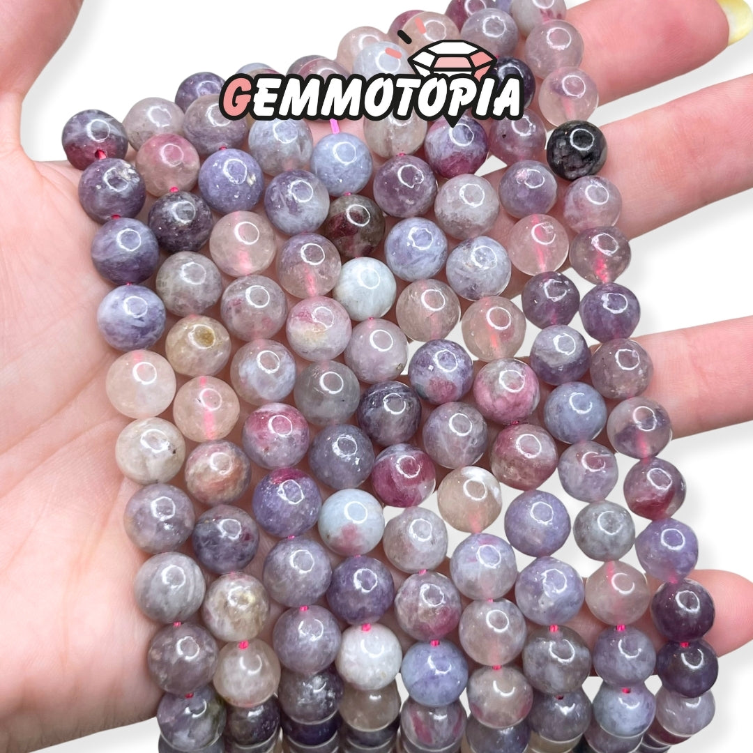 Perle Tourmaline Violette 8 MM