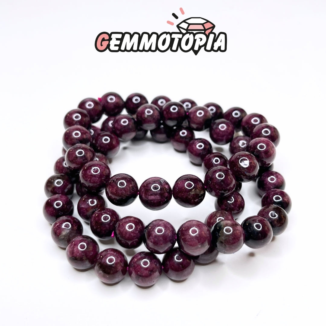 Bracelet Tourmaline en Rouge Rubellite 3A