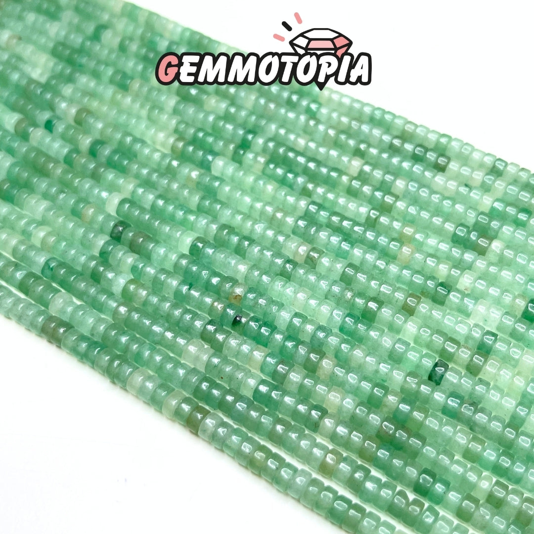 Perle Heishi en Aventurine verte