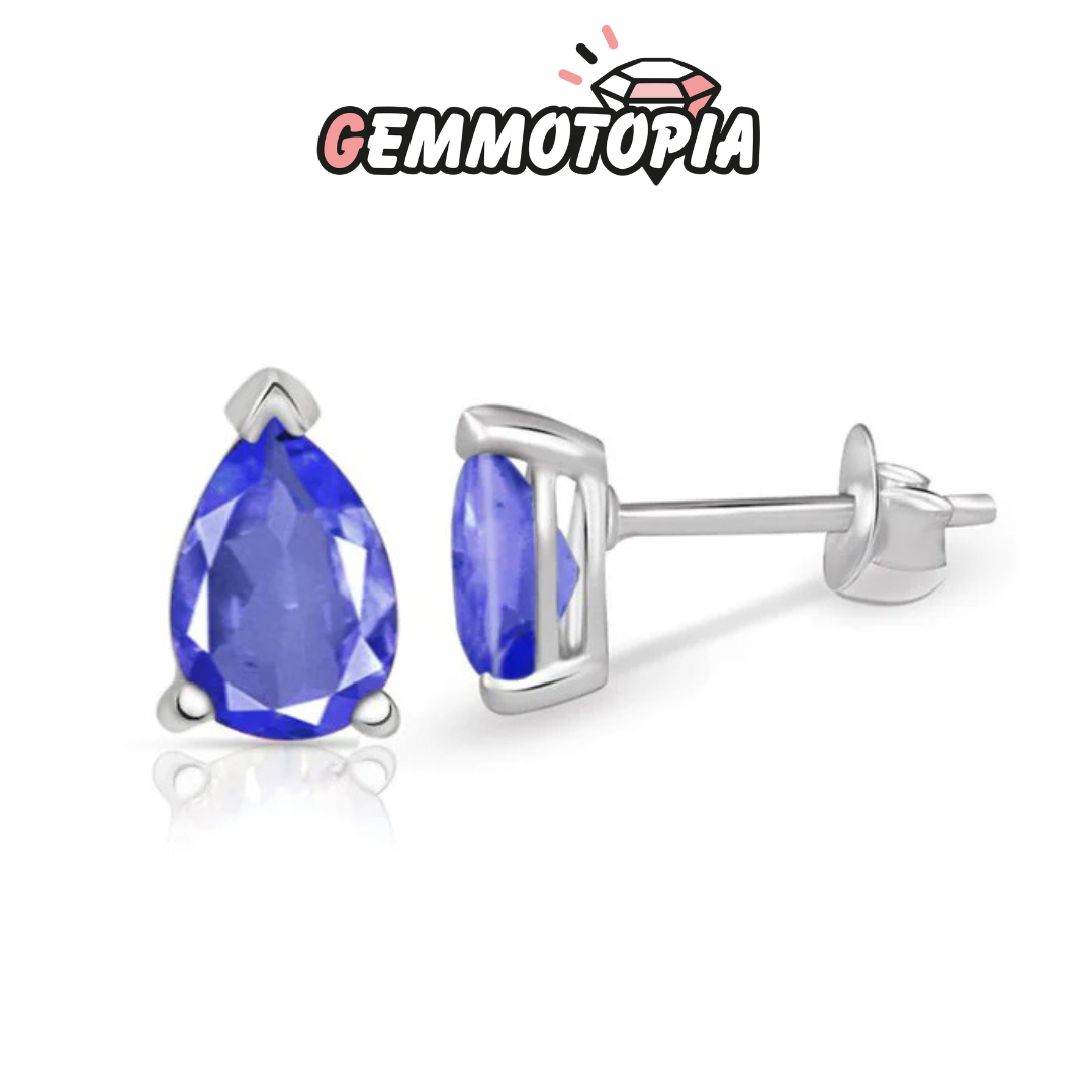 Boucles d&#39;oreilles Iolite Poire 3X5 MM