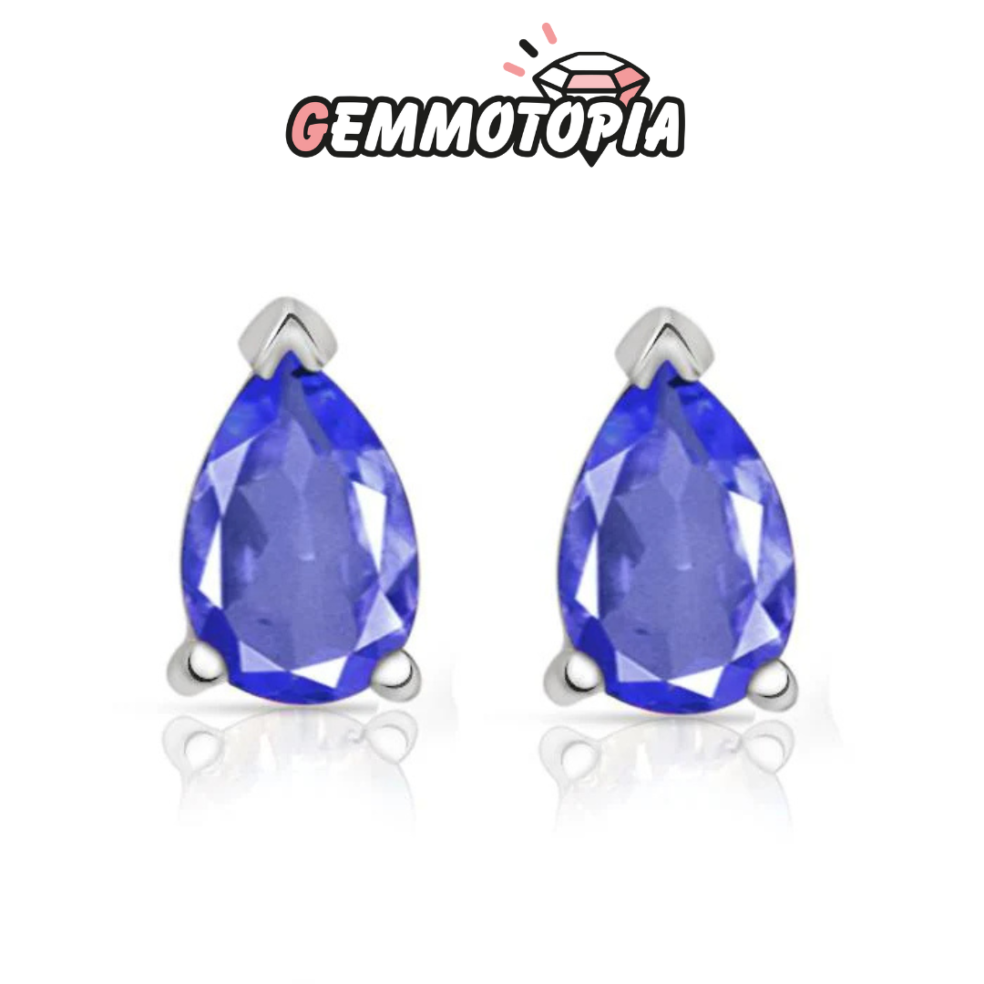 Boucles d&#39;oreilles Iolite Poire 3X5 MM