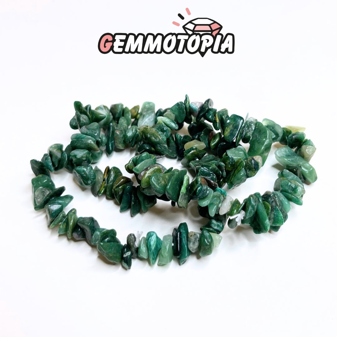 Bracelet Chips en Jade Africain