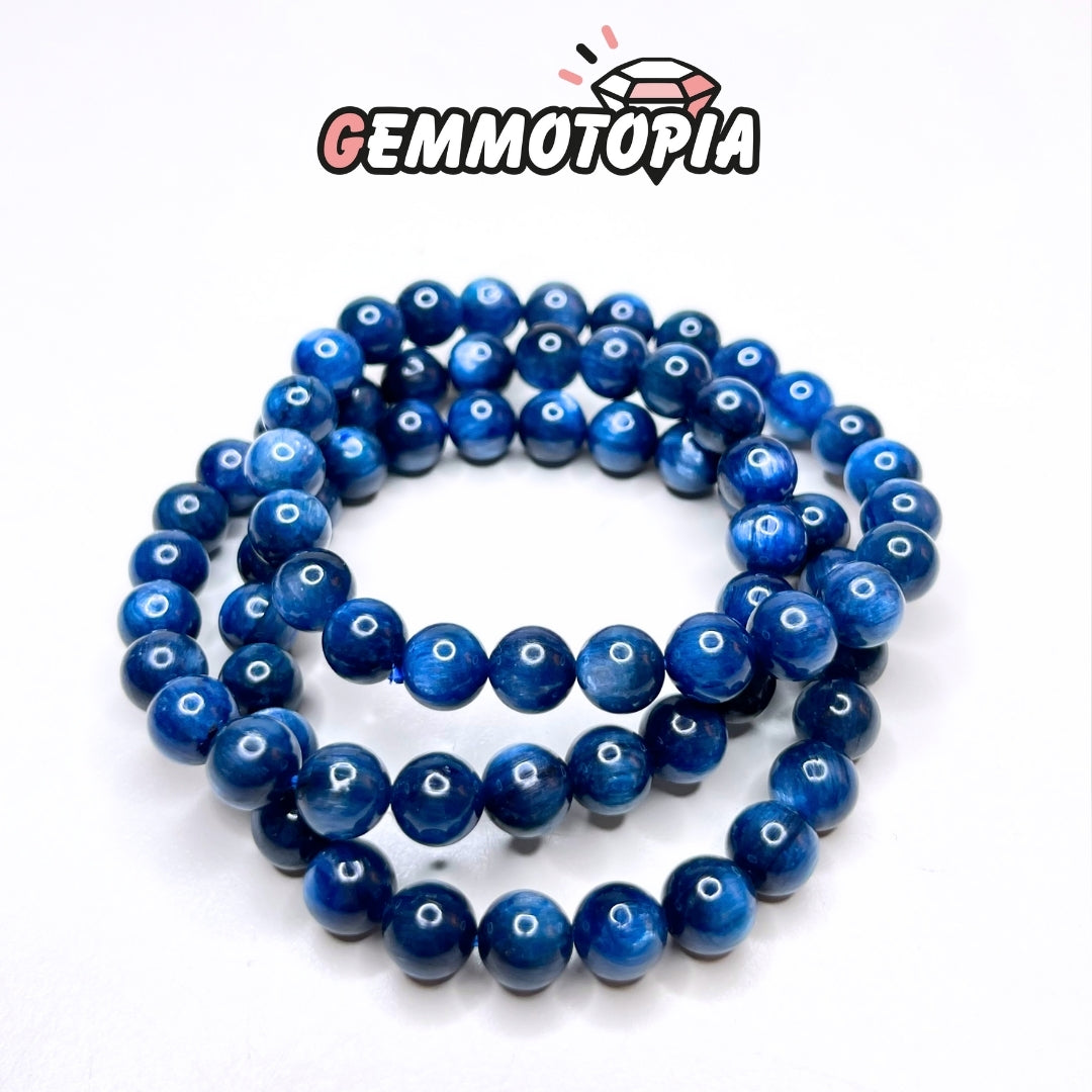 Bracelet en Kyanite Bleue 5A