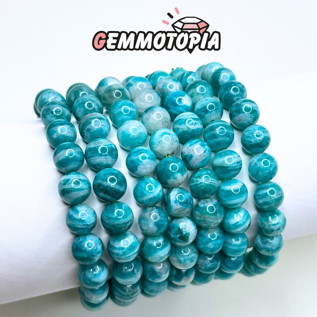 Bracelet Amazonite Bleue de Russie