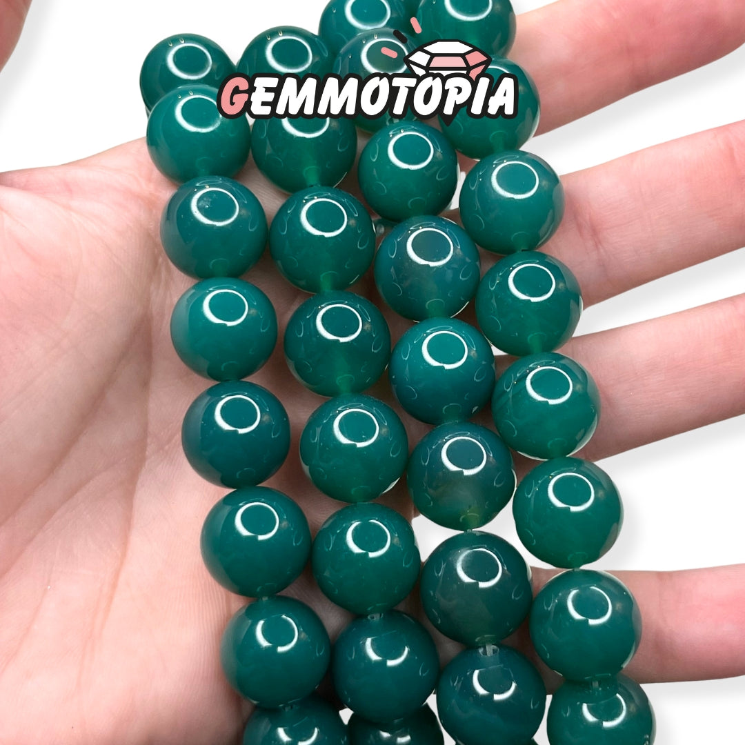 Perle Onyx Vert 12 MM