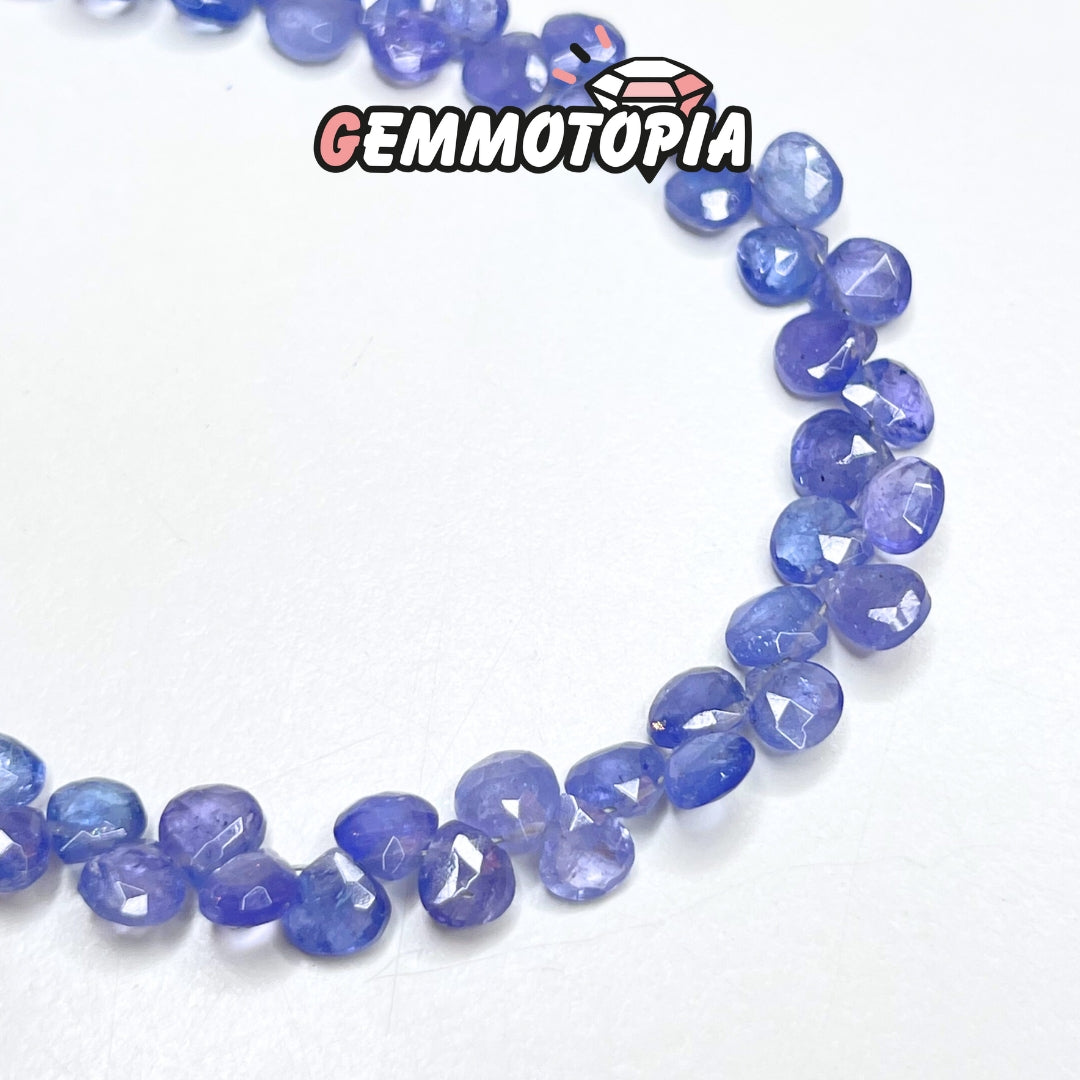 Perle Goutte Facettée Tanzanite 5A (5-6 mm)