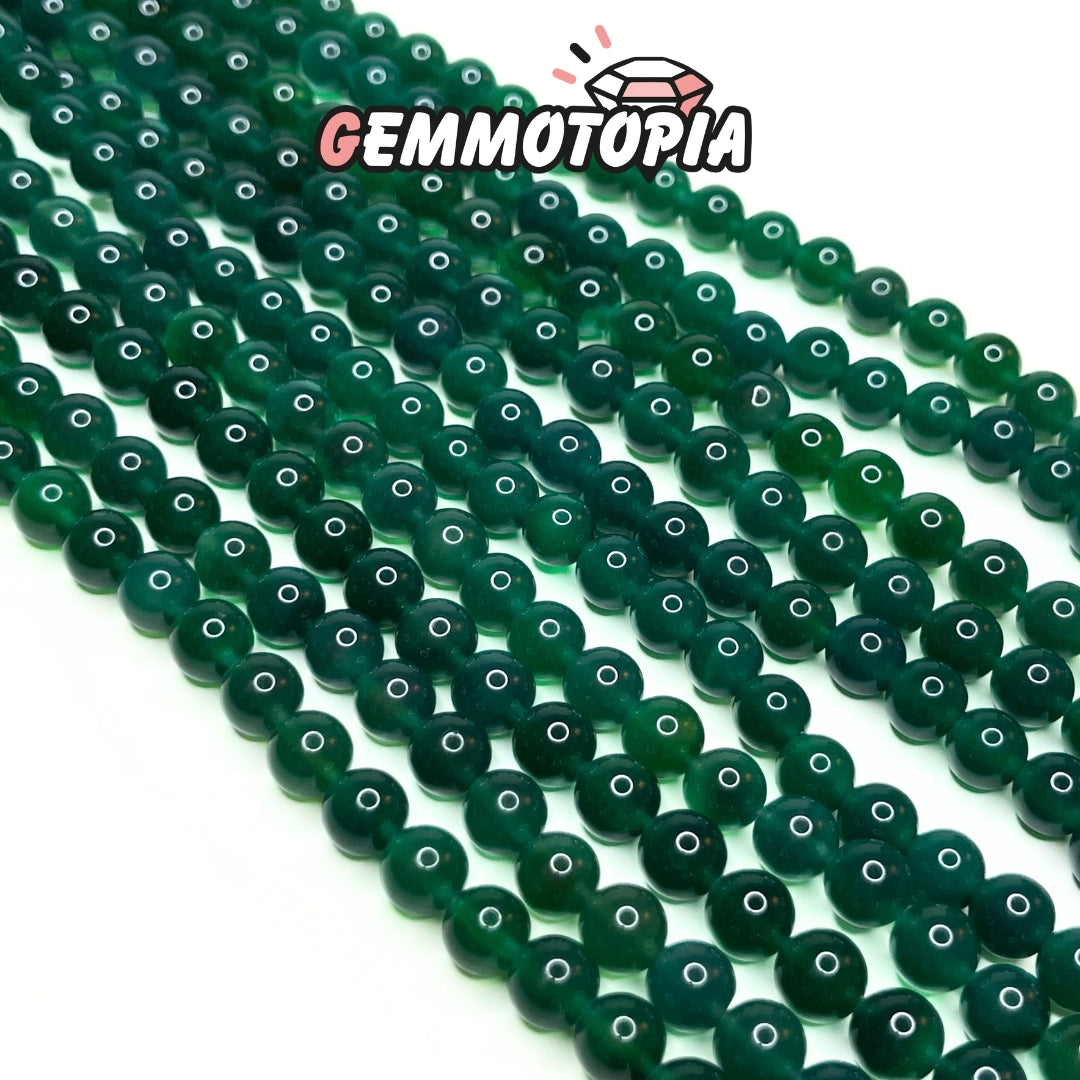 Perle Onyx Vert 8 MM