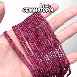 Perles Facettées Tourmaline Rubellite