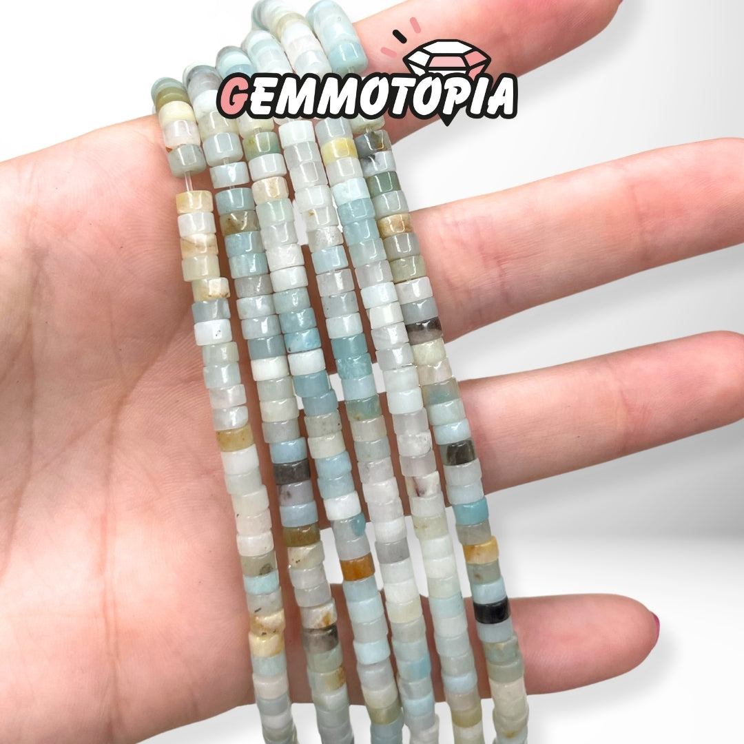 Perle Heishi Amazonite