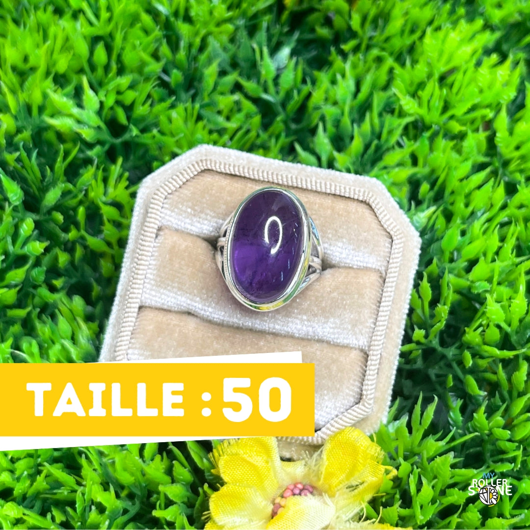 Bague Argent 925 Améthyste #73