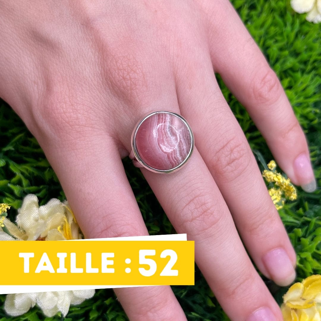 Bague Argent Rhodochrosite #24