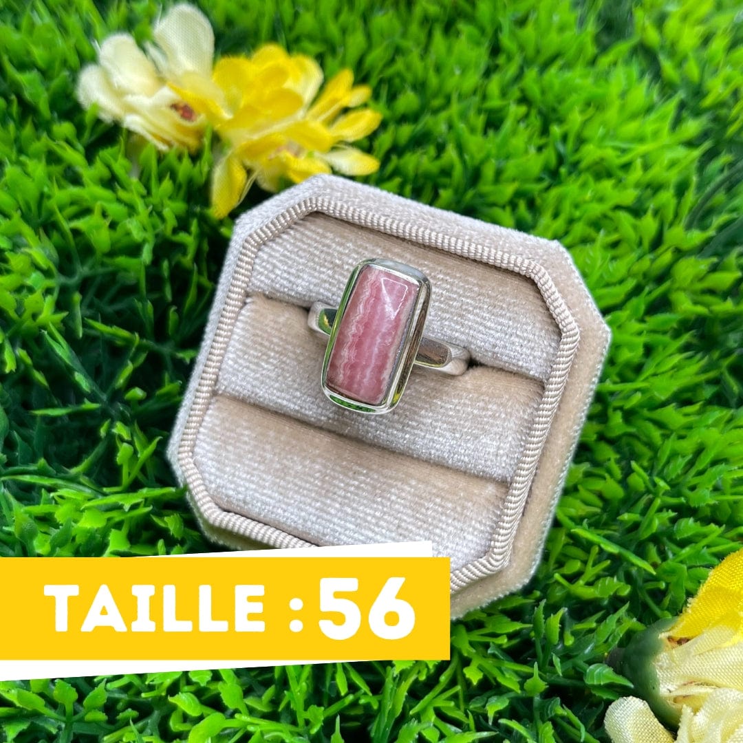 Bague Argent Rhodochrosite #7