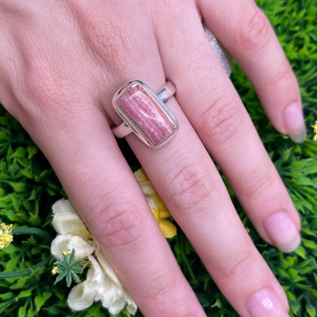 Bague Argent Rhodochrosite #7