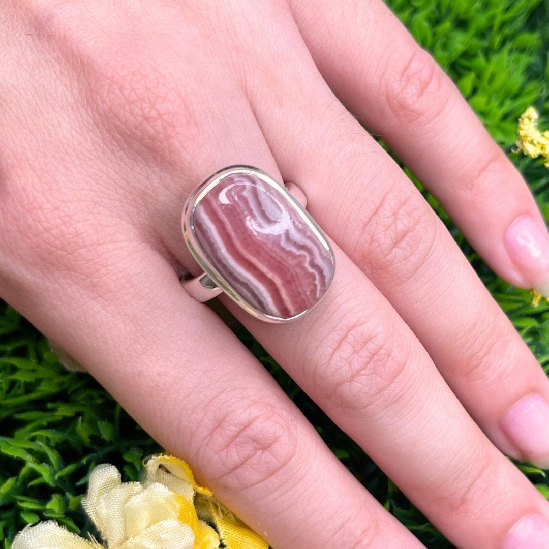 Bague Argent Rhodochrosite #10