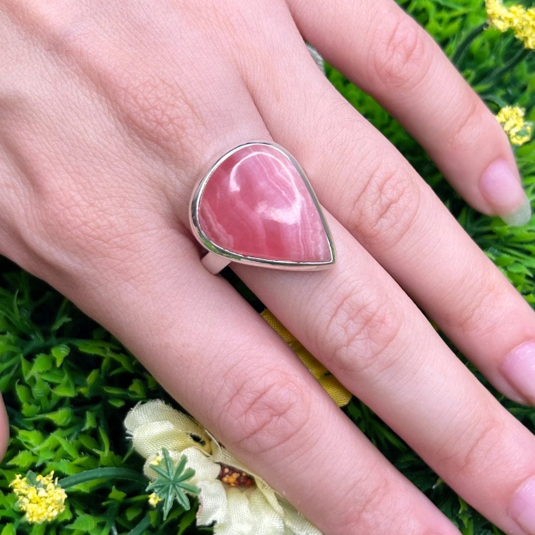 Bague Argent Rhodochrosite #11