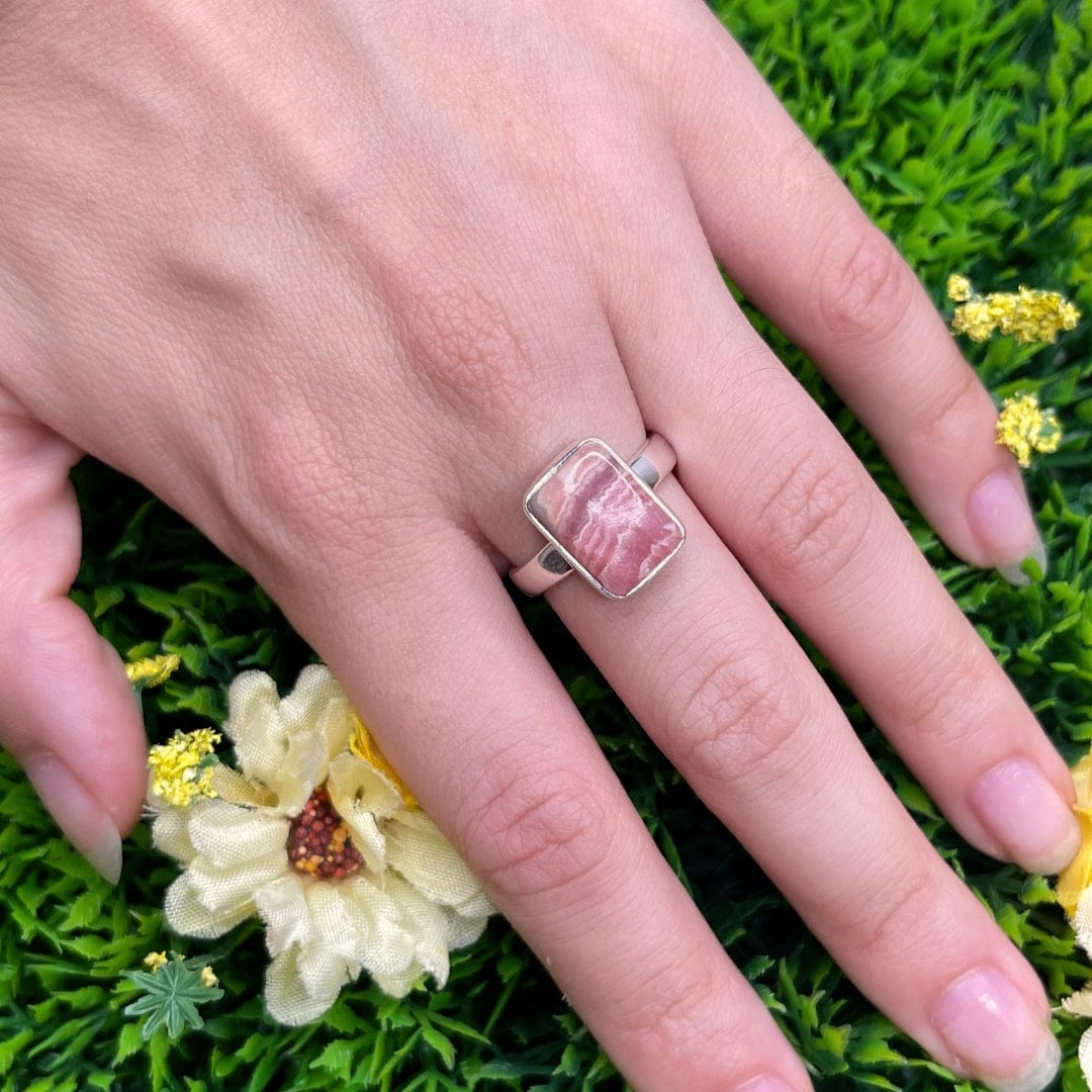 Bague Argent Rhodochrosite #23