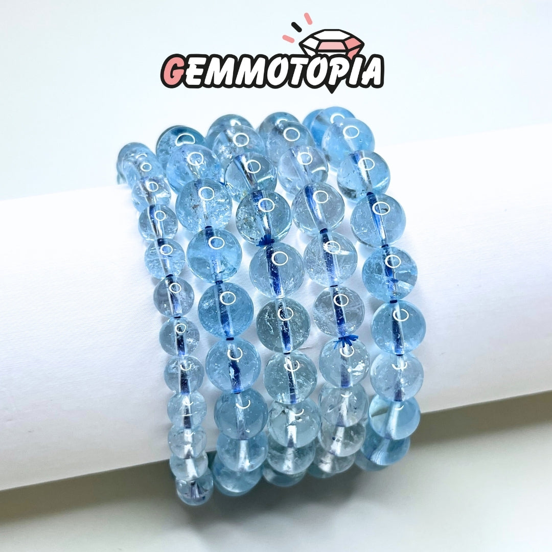 Bracelet Topaze Bleue 5A