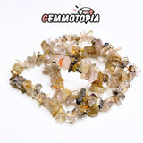 Bracelet Chips en Quartz Rutile Doré