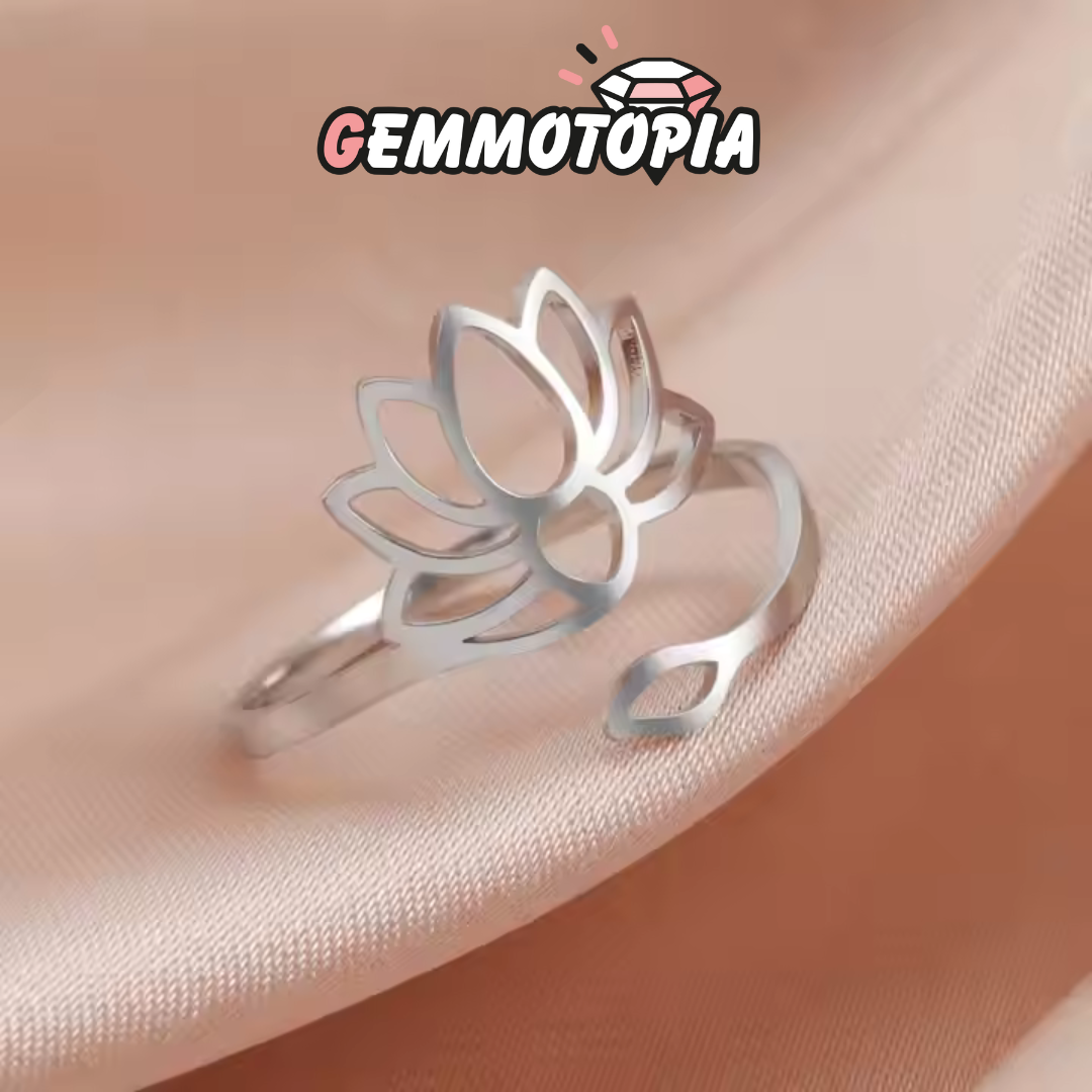 Bague Réglable Fleur de Lotus