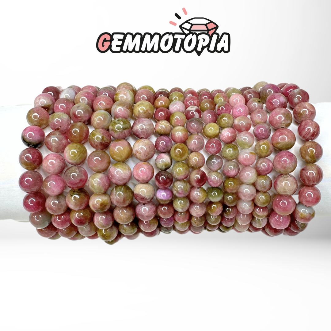 Bracelet en Tourmaline Watermelon