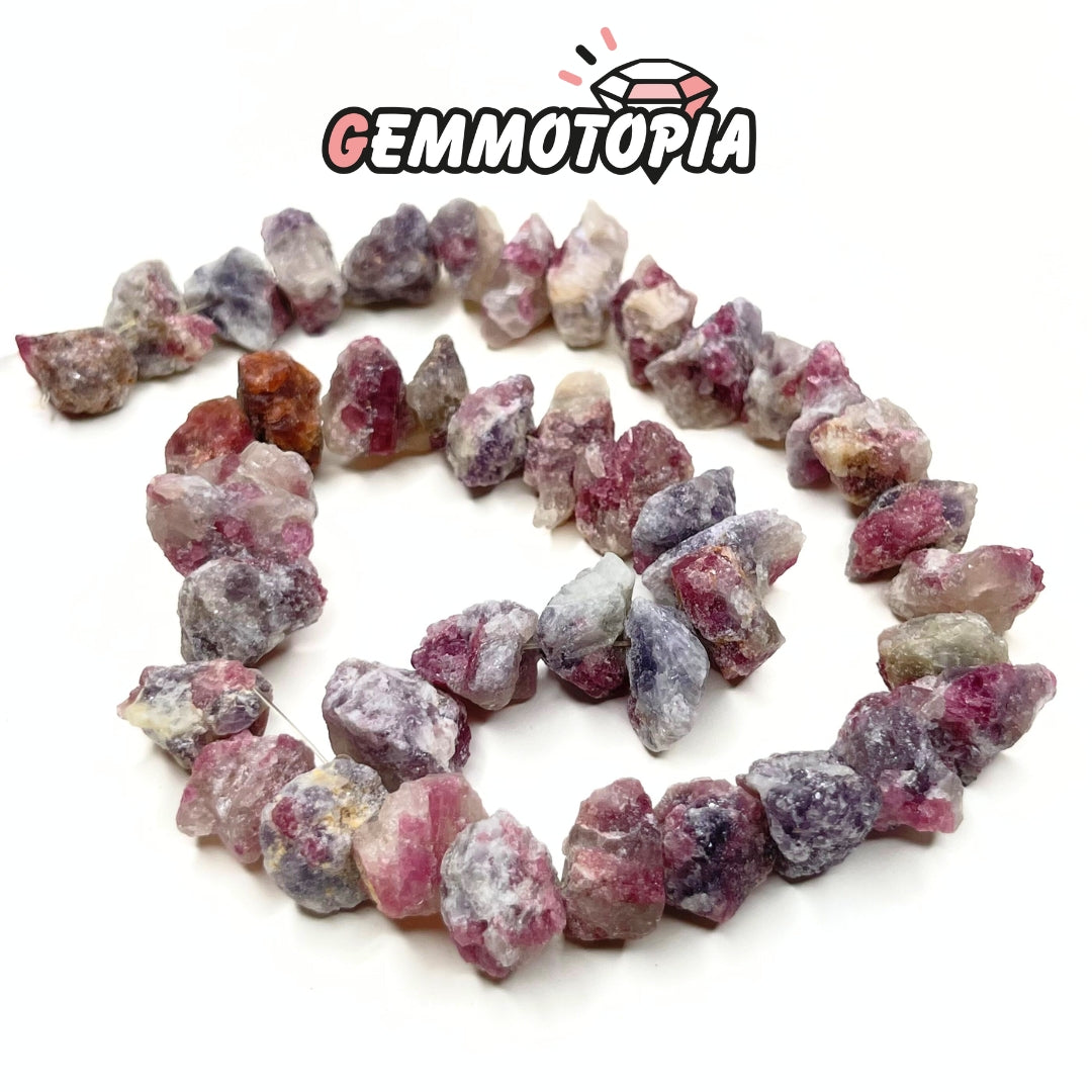 Perle Brute en Tourmaline rose (Rubellite)