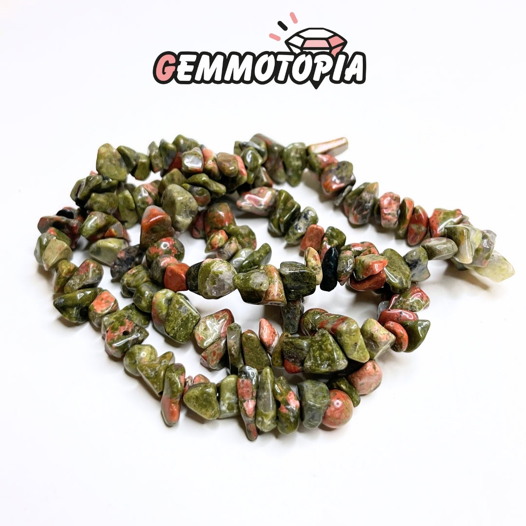 Bracelet Chips en Unakite