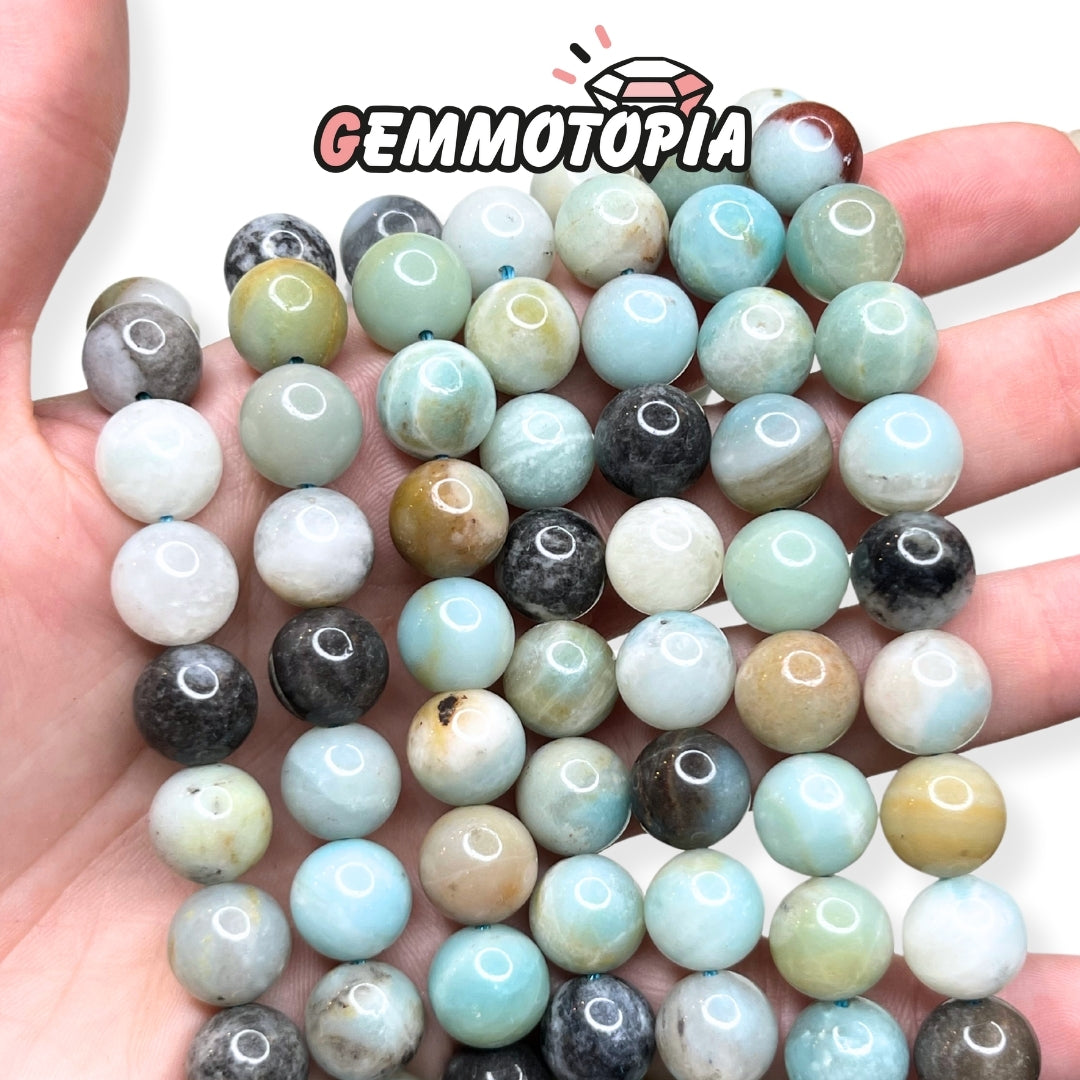 Perle Amazonite AB 10 MM