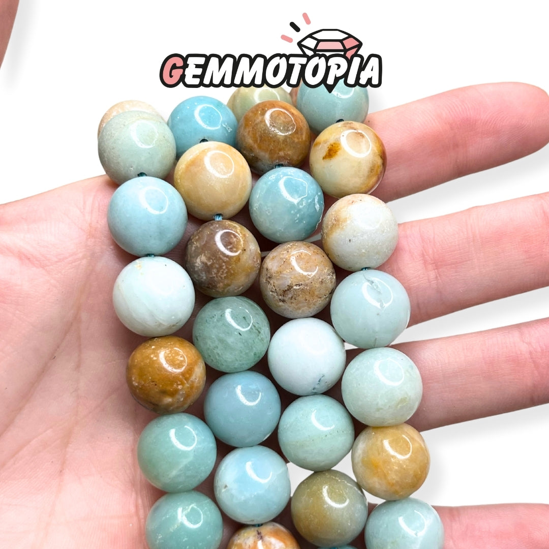 Perle Amazonite AB 12 MM