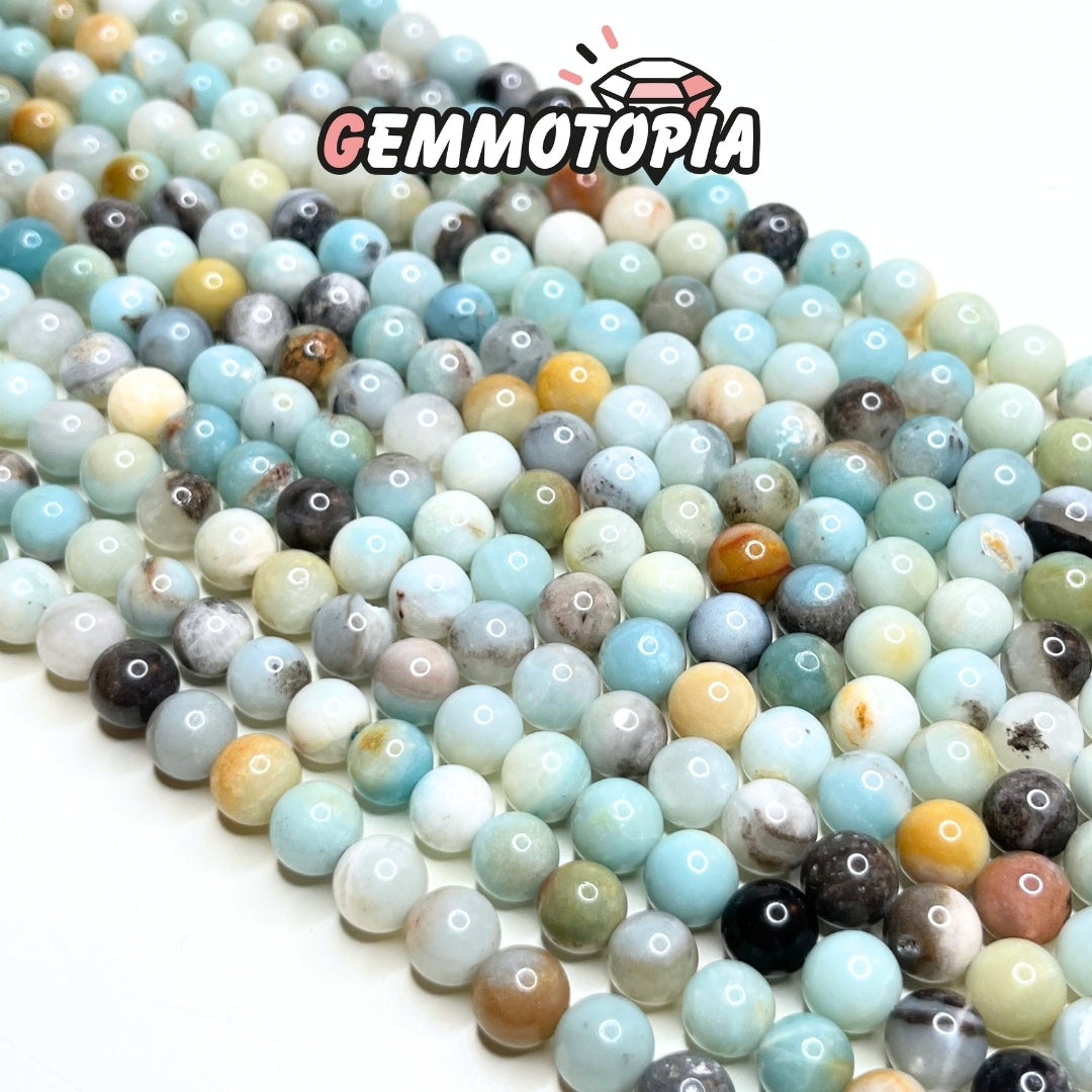 Perle Amazonite AB 8 MM