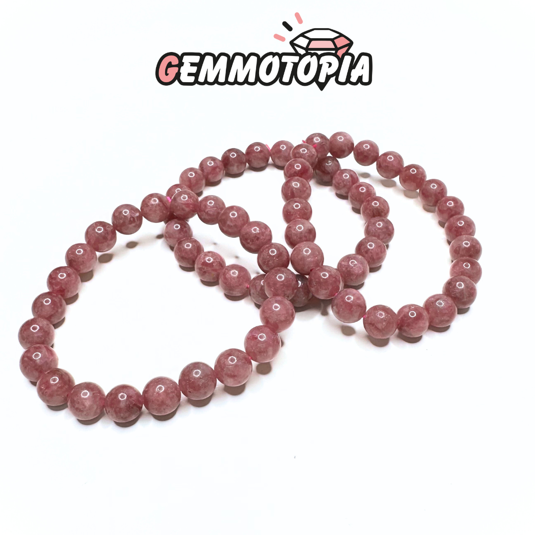 Bracelet en Tourmaline Rose (Rubellite) 3A