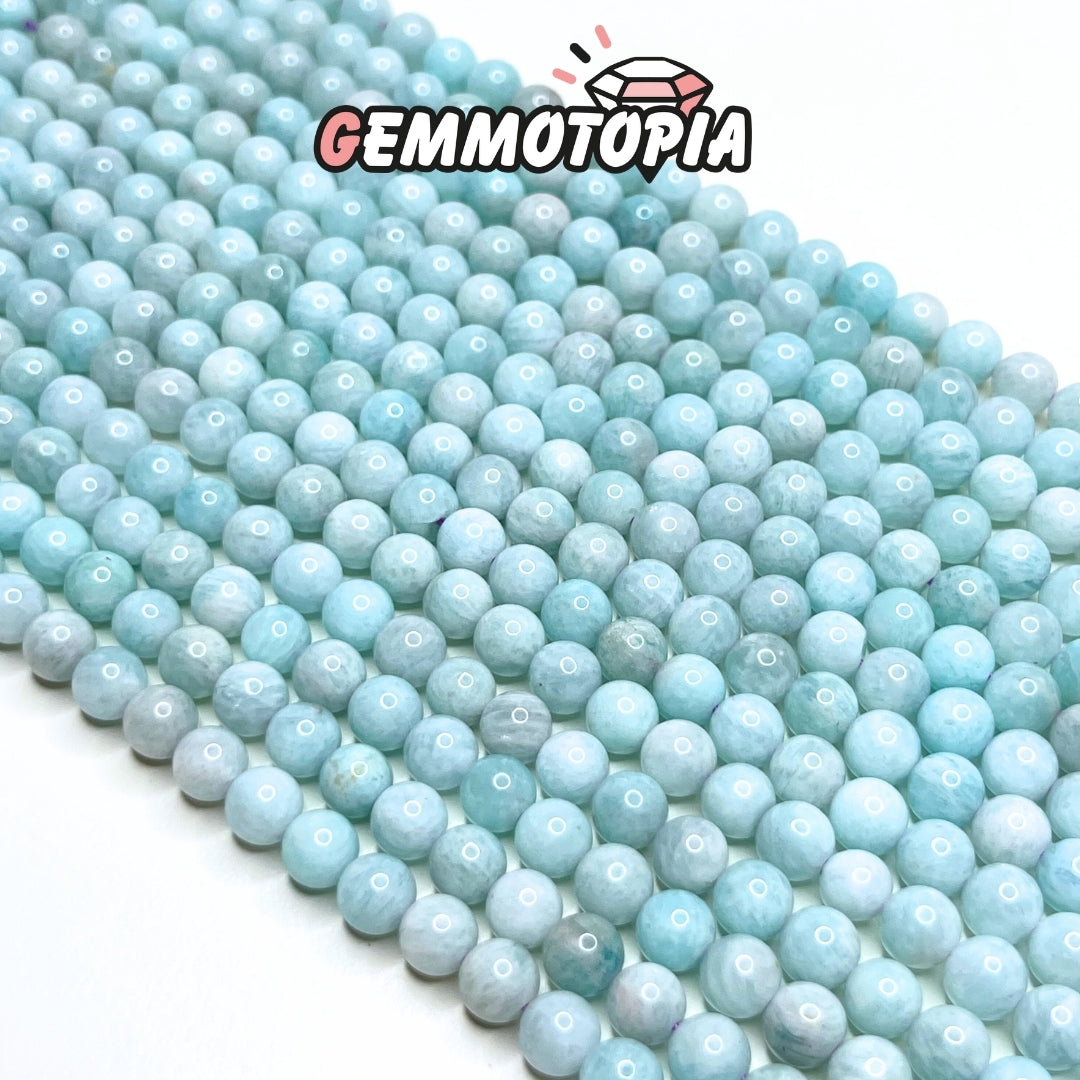 Perle Amazonite bleu