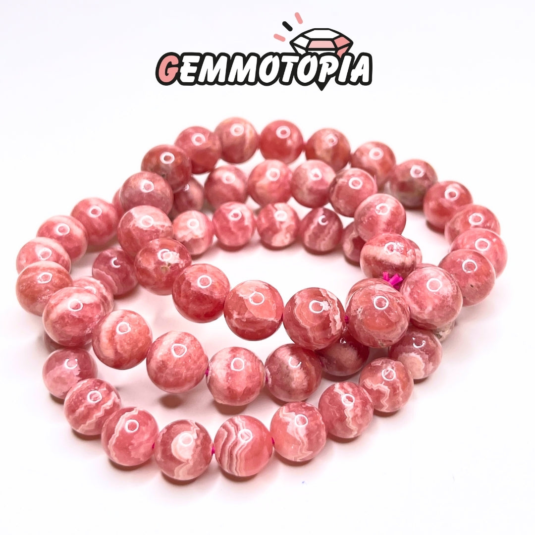 Bracelet en Rhodochrosite 3A