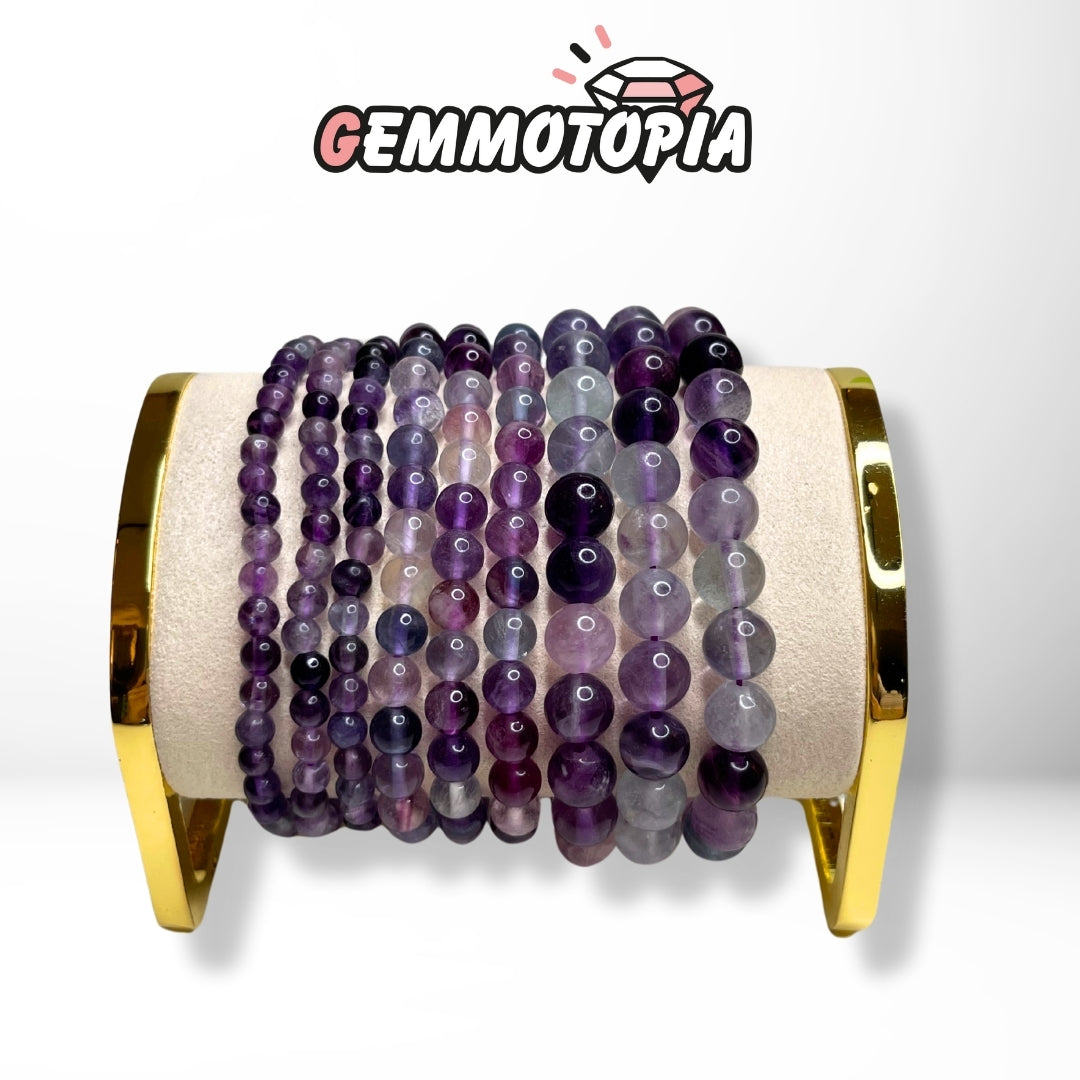 Bracelet Fluorite Violette 5A