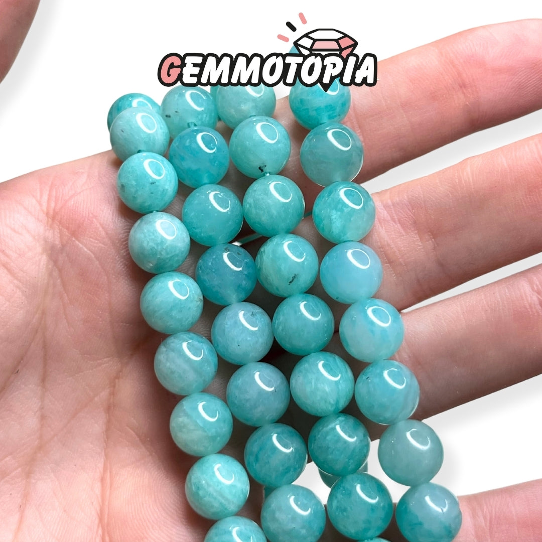 Perle Amazonite Mozambique 5A 8 MM