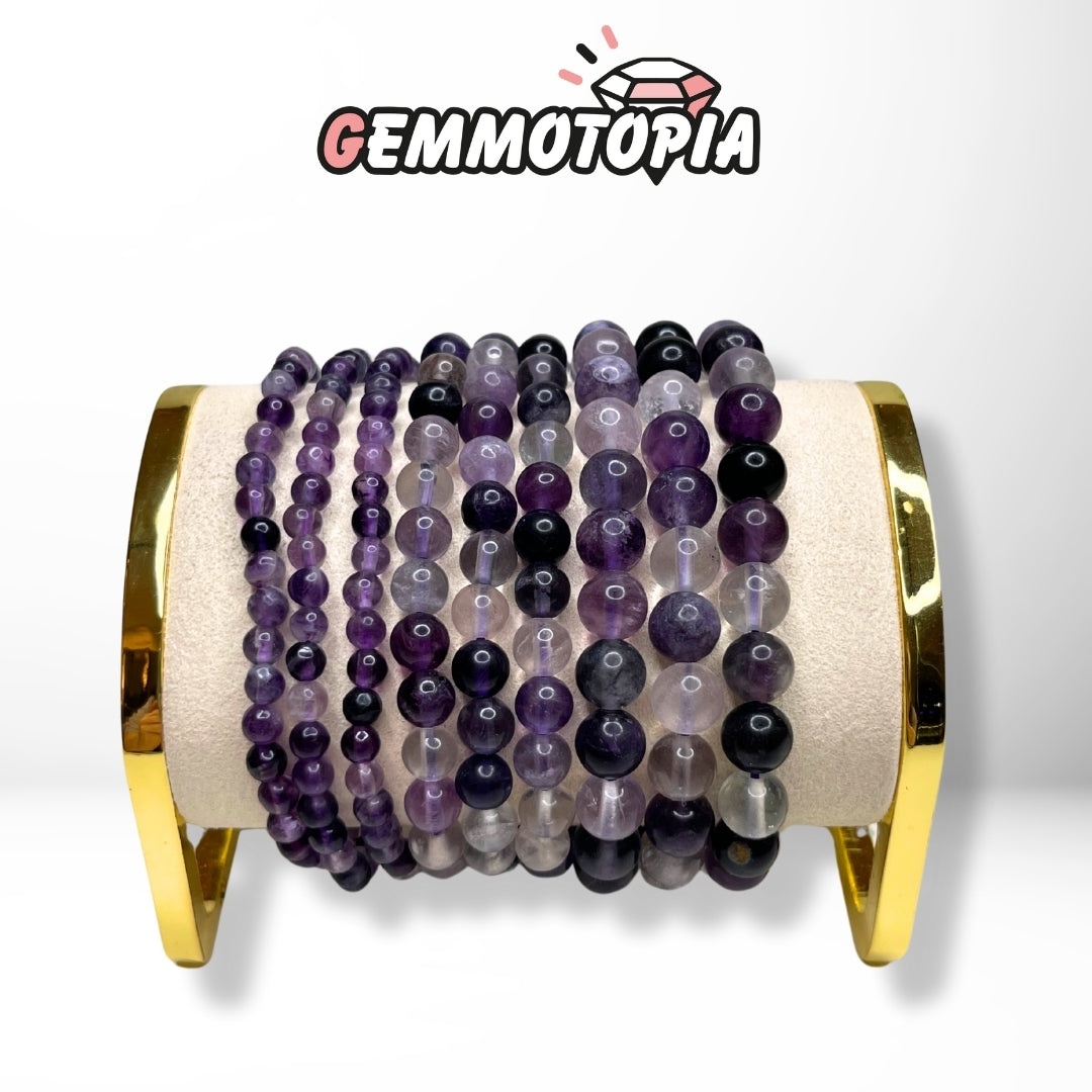 Bracelet Fluorite Violette 3A