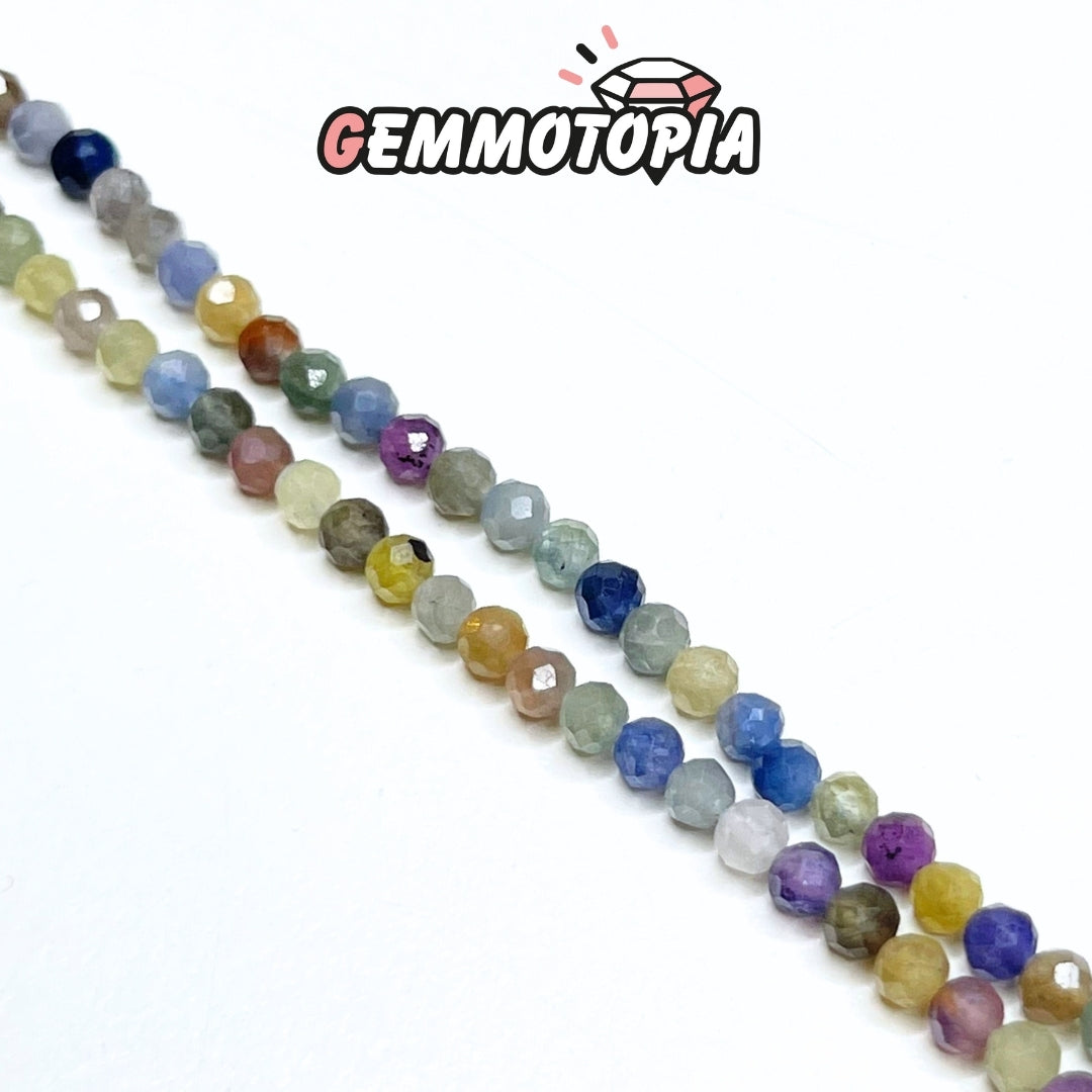 Perle Facettée Spinelle Multicolore 5A