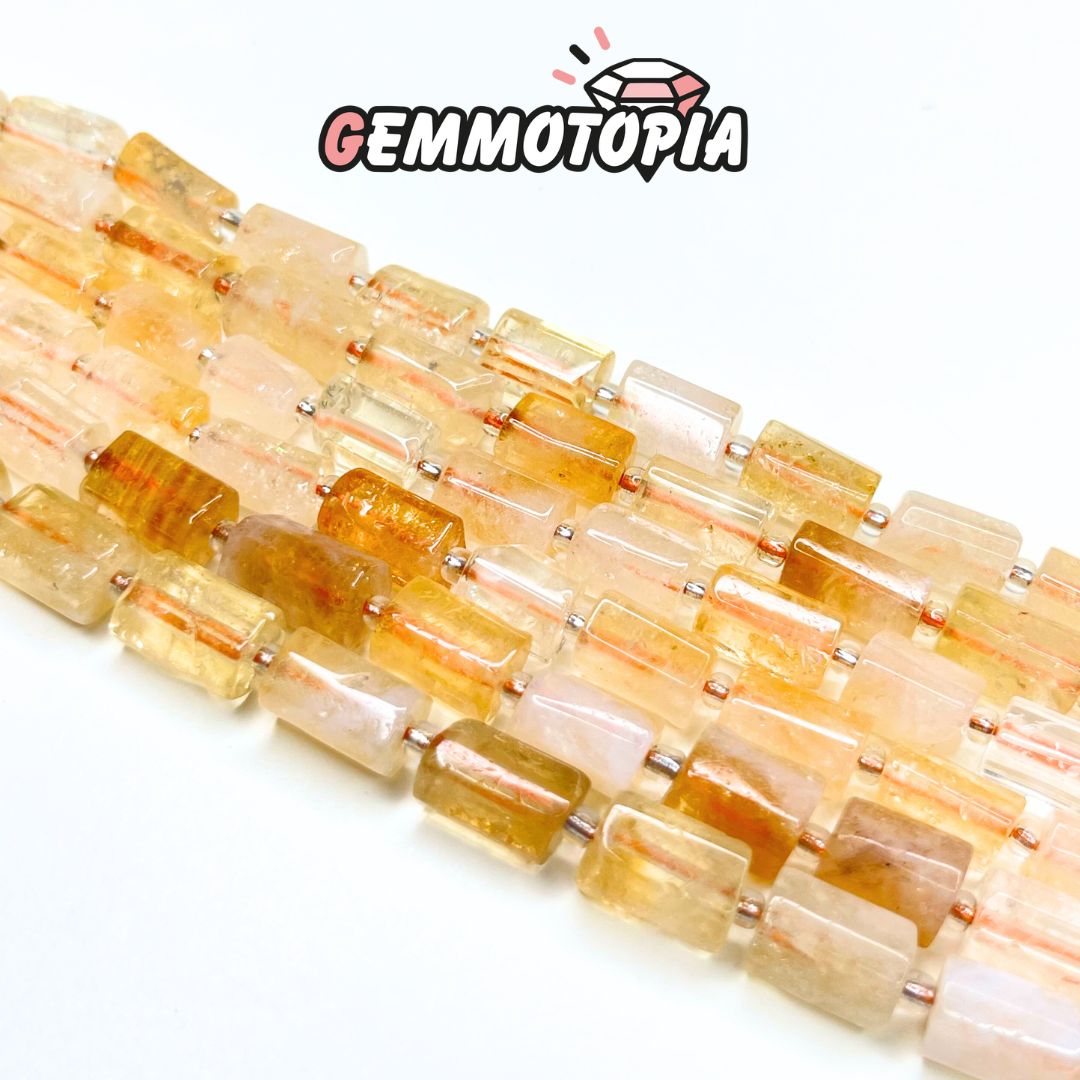 Perle Colonne en Citrine