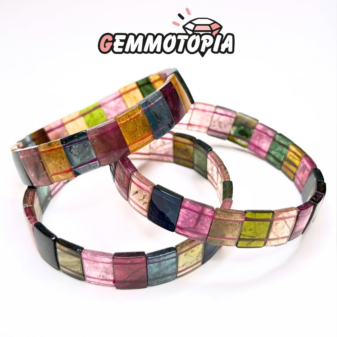 Bracelet Tourmaline multicolore