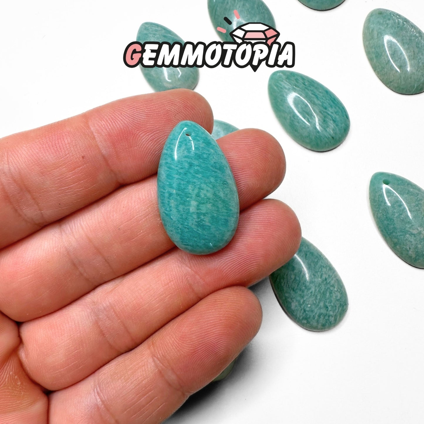 Pendentif Percé Amazonite du Brésil