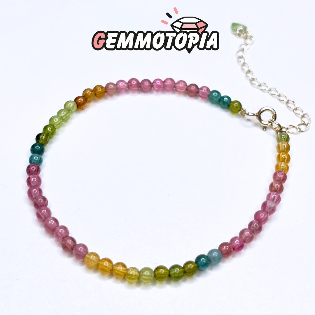 Bracelet tourmaline multicolore 