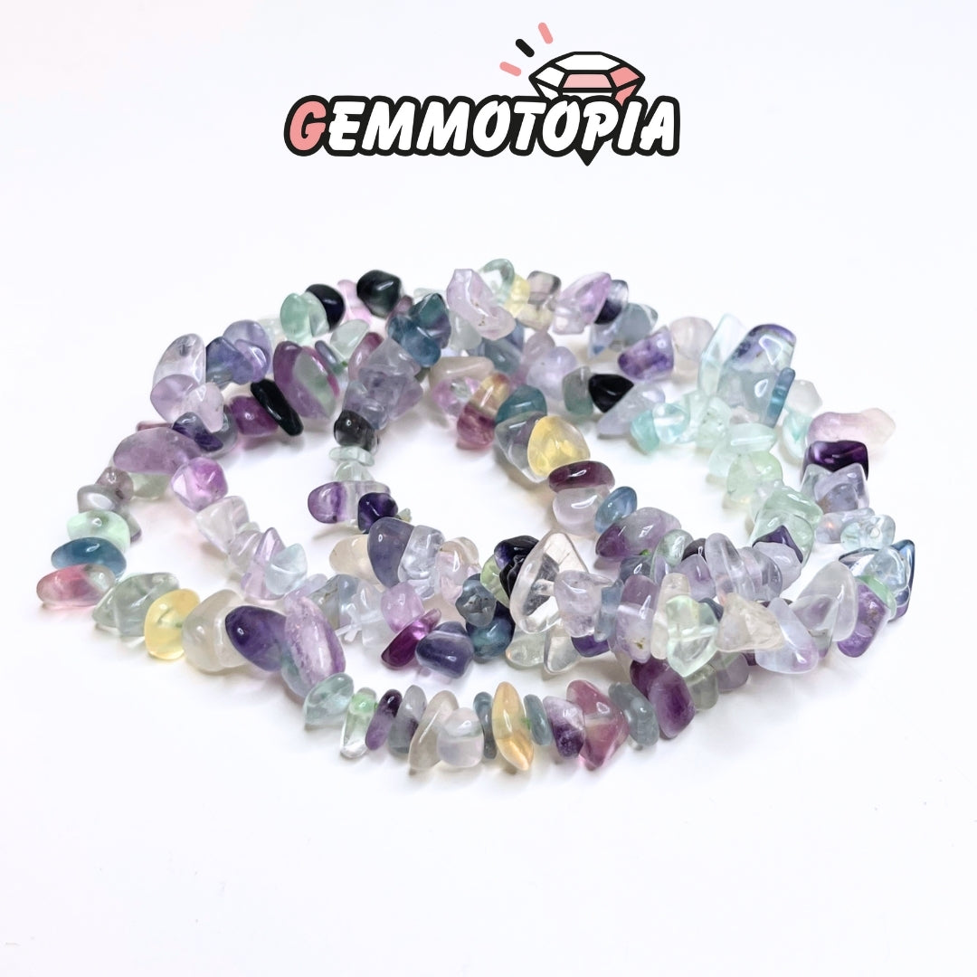 Bracelet Chips en Fluorite Arc-en-Ciel