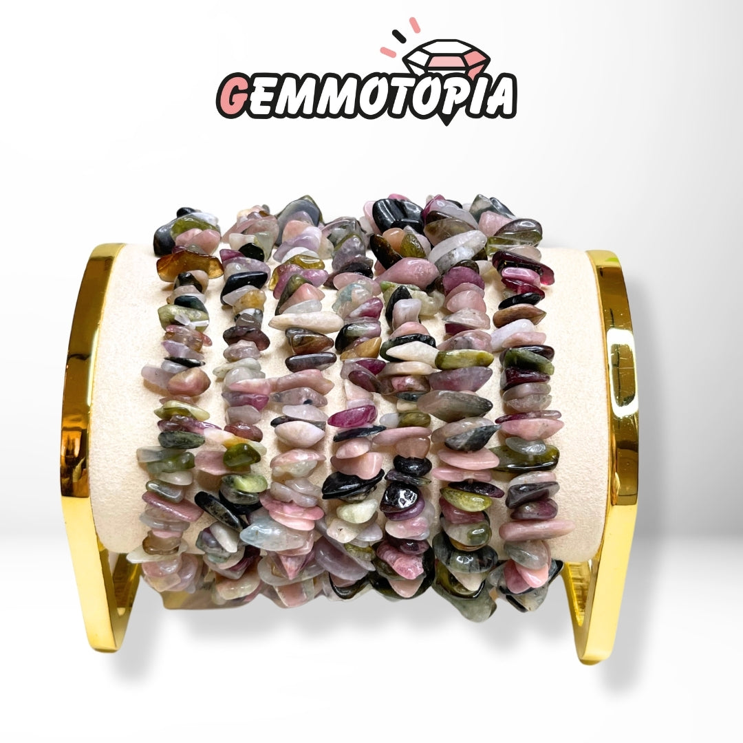 Bracelet Chips Tourmaline Multicolore